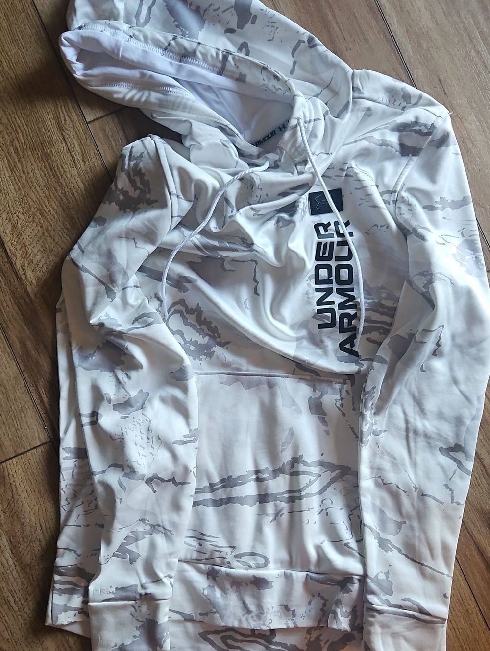 Under Armour White & Gray Camo Pullover Hoodie